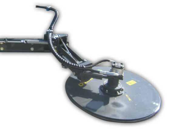 Hydraulic intervine mower disc