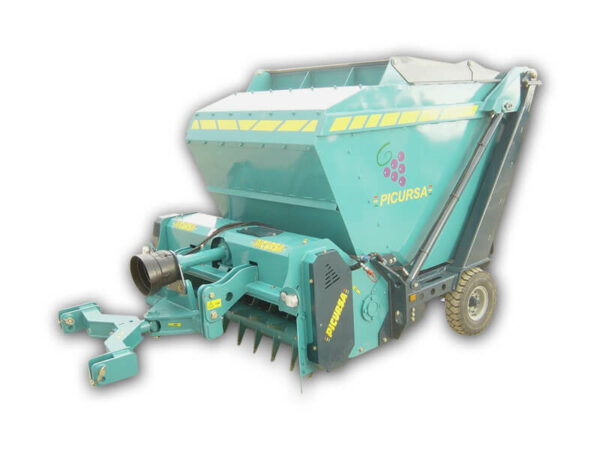 Vine Shoot Mulcher with large capacity tipping catcher